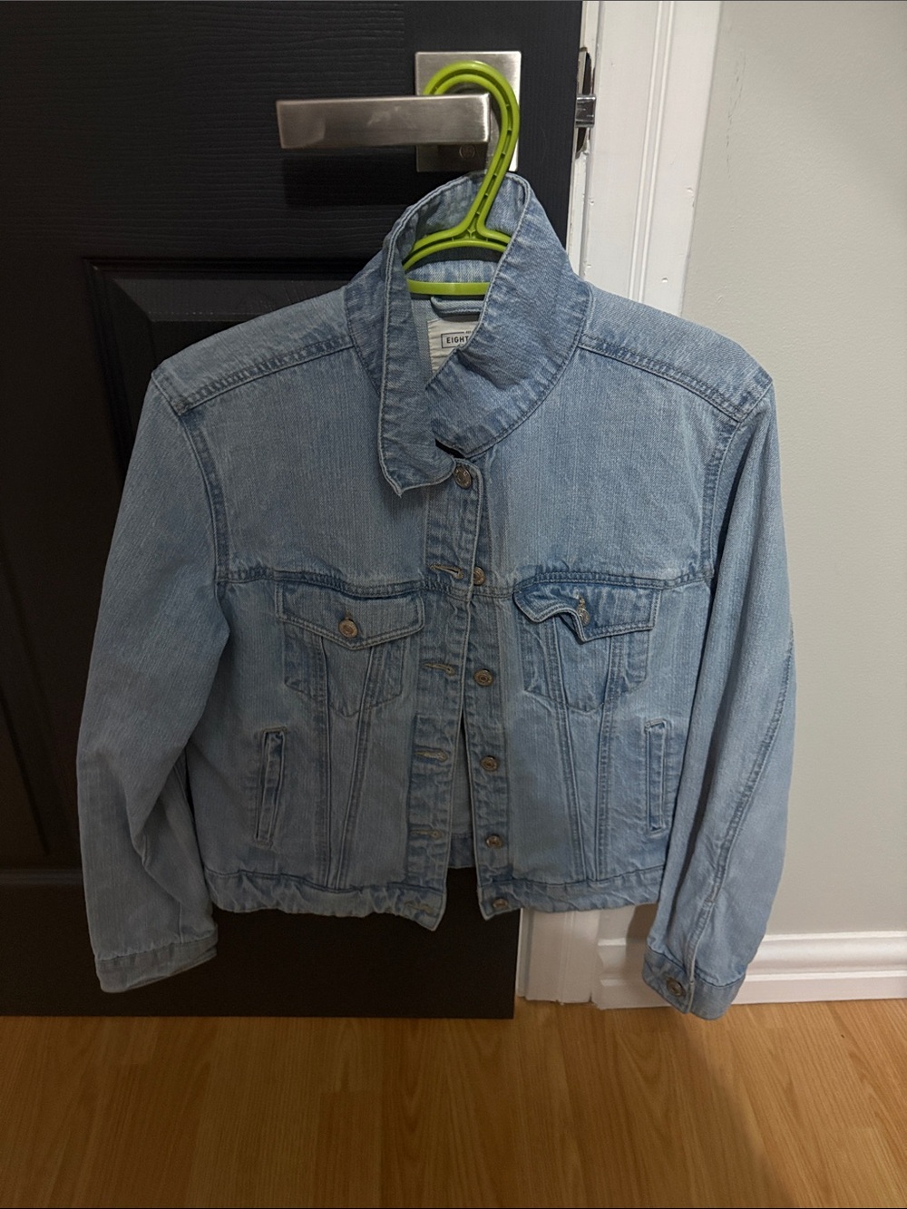 Light Wash Women's Denim Jacket - Casual Jean Jacket
